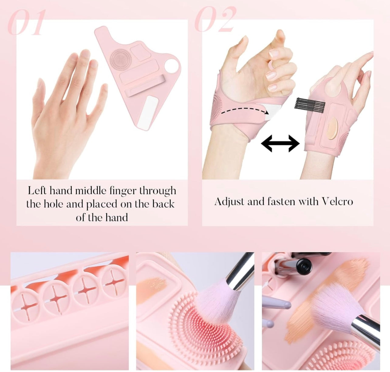 Silicone glove palette